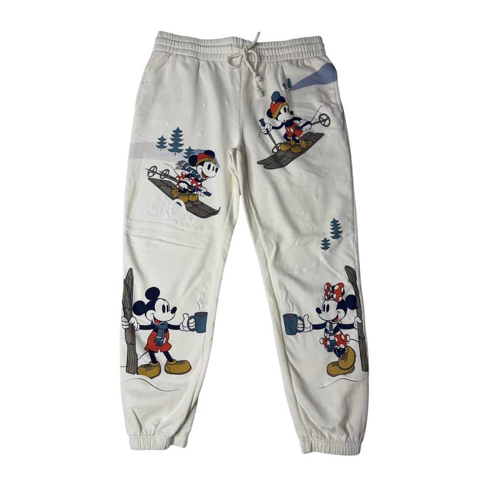 Disney Mickey Minnie Winter Joggers Medium Apres Ski Holiday Disneycore
